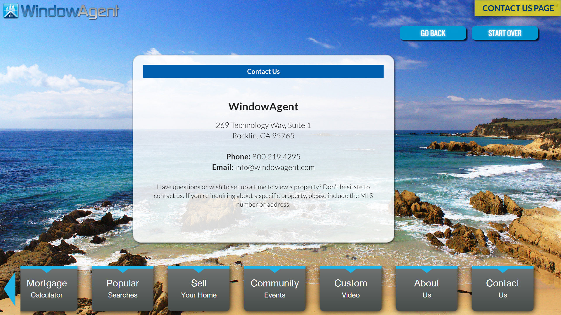 Windowagent software app customizeable contact our realty page